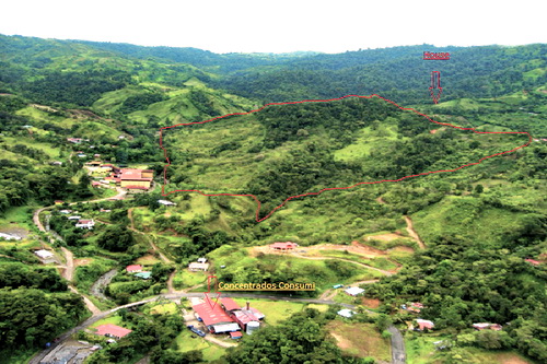 Ariel View of Farm in Red