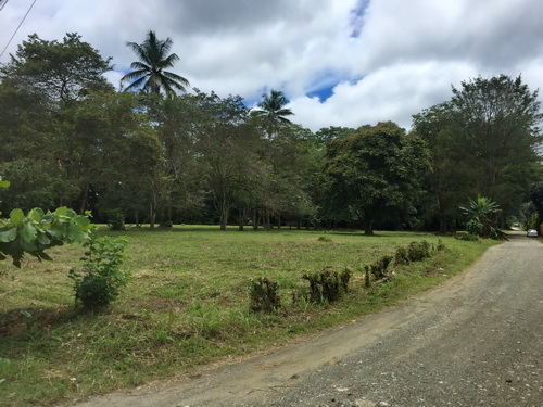 Side rd and highway corner lot