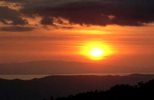 Golfo Dulce  Osa Peninsula in Background