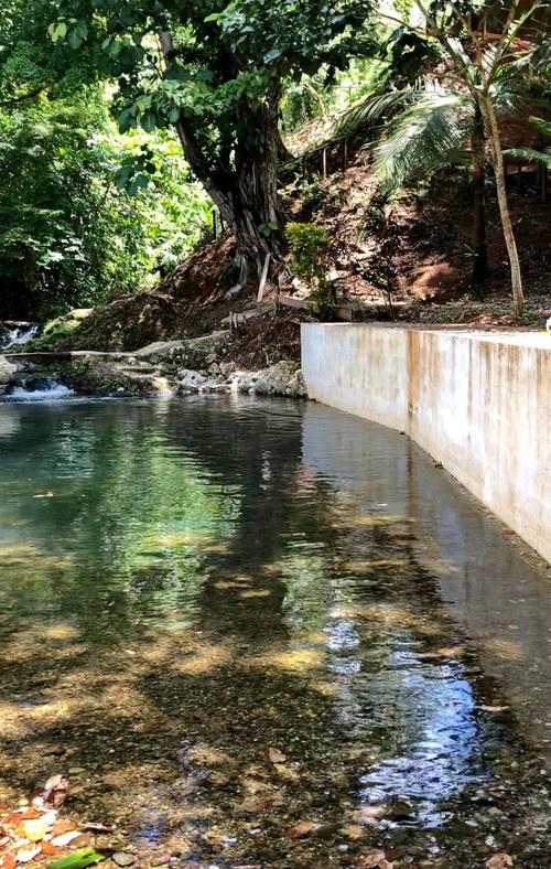 inviting water for a dip