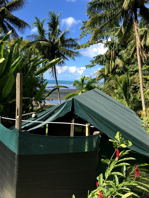 View from one of the tent cabins