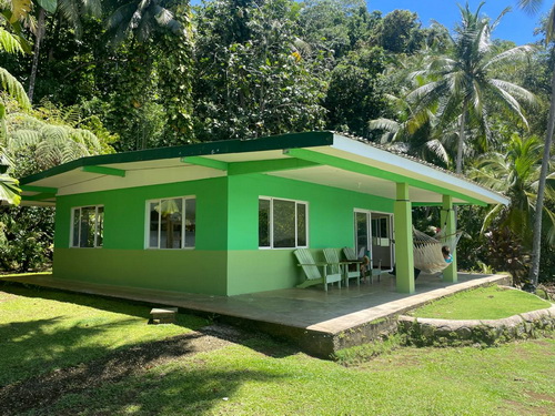2 bedroom cement steps from waters edge