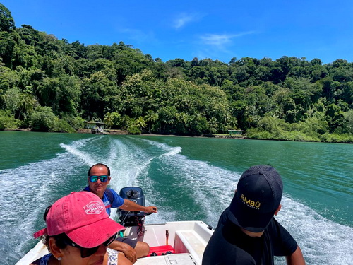 heading back across bay to marina