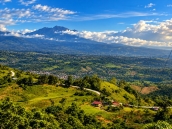 looking at Volcano Baru in Panama